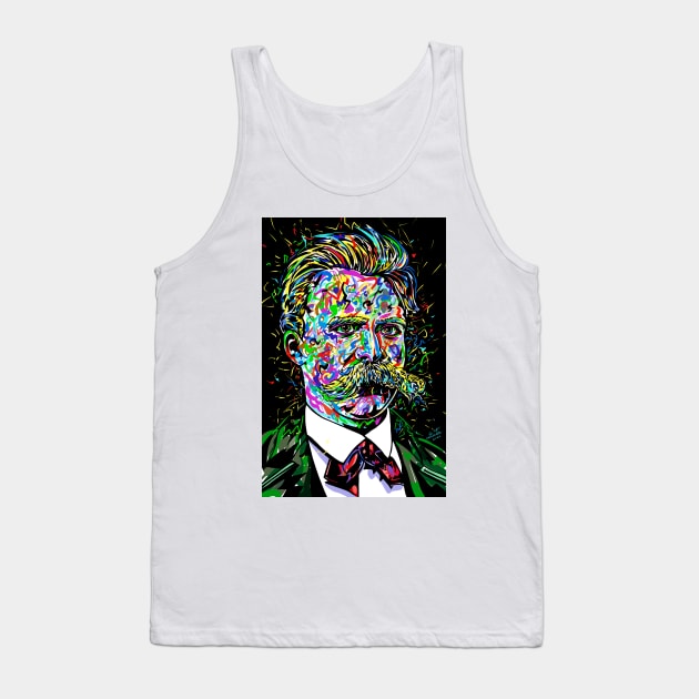 FRIEDRICH NIETZSCHE portrait Tank Top by lautir